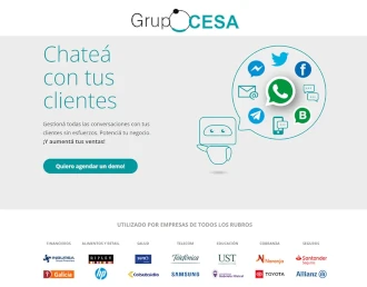 Diseño Landing Pages - Grupo Cesa – Total Chat