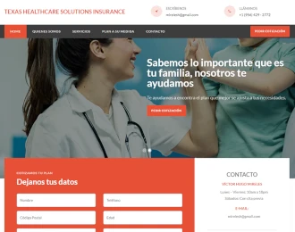 Diseño Landing Pages - Texas Helthcare Solutios Insurance