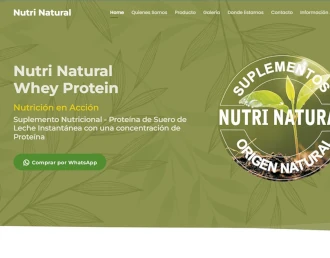 Diseño Sitios Web - Nutri Natural